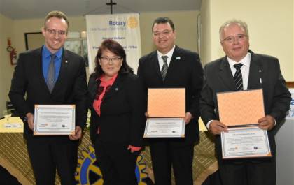 Homenagem do Rotary Clube Cidade das Águas 