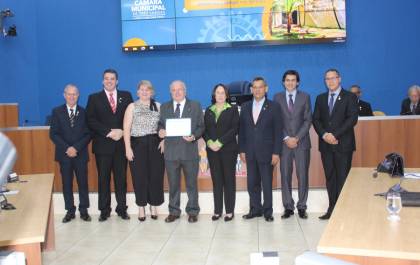 Camara Municipal homenageia os 100 anos do Rotary Club Inter