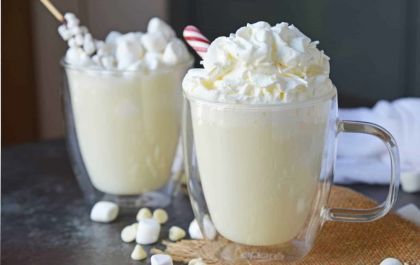 Receita fácil de chocolate quente branco