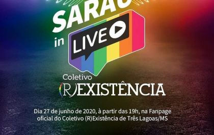 Coletivo RExistência realiza live do Orgulho LGBTQIA neste sábado