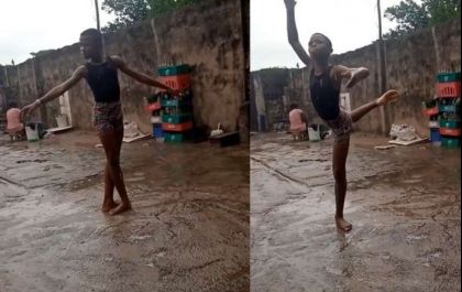 Menino que dançou descalço na chuva vai estudar balé nos EUA