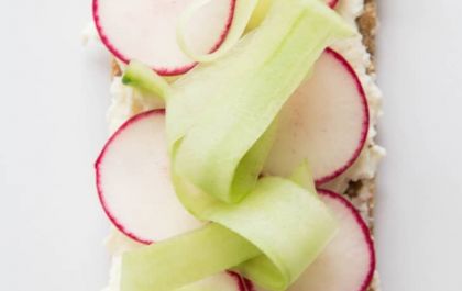 Feta batido e rabanete