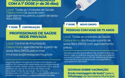 Três Lagoas recebe 2.200 doses de Vacina contra Coronavírus