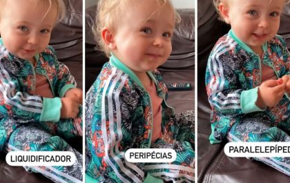 'Não vê TV nem celular': a menina de 2 anos que viralizou falando palavras difíceis