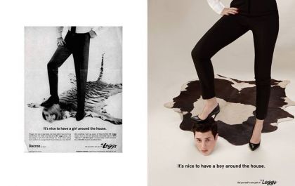 Fotógrafo recria propagandas machistas dos anos 50