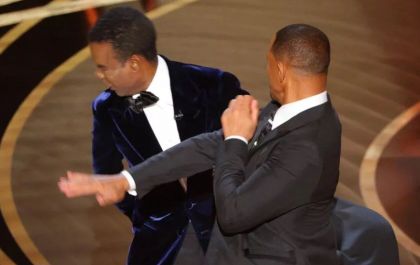 Torta de climão: Will Smith dá tapa na cara de Chris Rock durante o Oscar 2022