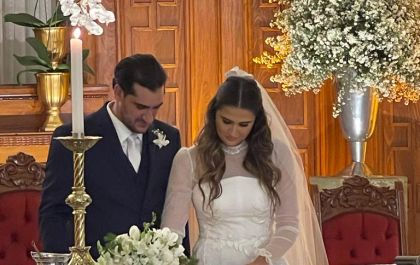 Dra. Thamiris Gorga e Luis Guilherme Fleury comemoram sua união