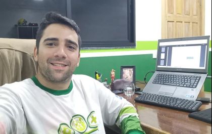 Sob as lentes, com Luis Fernando Soares