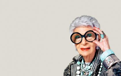 Ter personalidade como Iris Apfel aos 96 anos é uma meta de vida