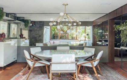 Dois em um: Decor luxuosa e com elementos naturais