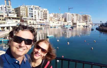 Alex e Adriana fizeram as malas para viver as maravilhas de Malta