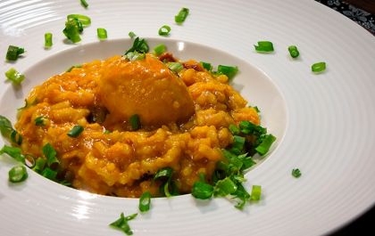 Risoto de pequi com frango