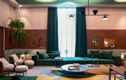 Este ambiente foi inspirado na paixão pela arte, design e arquitetura